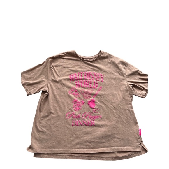 Disney Tops - Disney Parks Park Hopper Dinner Tee Women's 1X Pink Mickey Pretzel Churro
